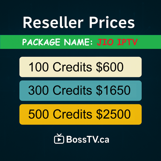 Jio IPTV Reseller Program – Fast 4K Stalker IPTV