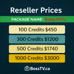 Ruby IPTV Reseller Panel – Xtream Codes API | Up to 5 Connections Per Account
