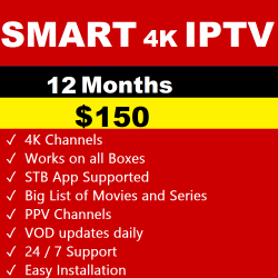 Smart 4K IPTV 12 Months