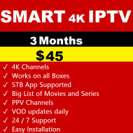 Smart 4K IPTV 3 Months