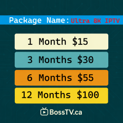 Ultra 8K IPTV Canada – Premium 4K & 8K IPTV Subscription