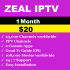 Zeal IPTV 1 Month